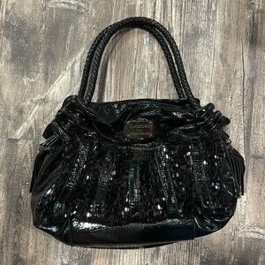 Bebe Black Shimmer Purse